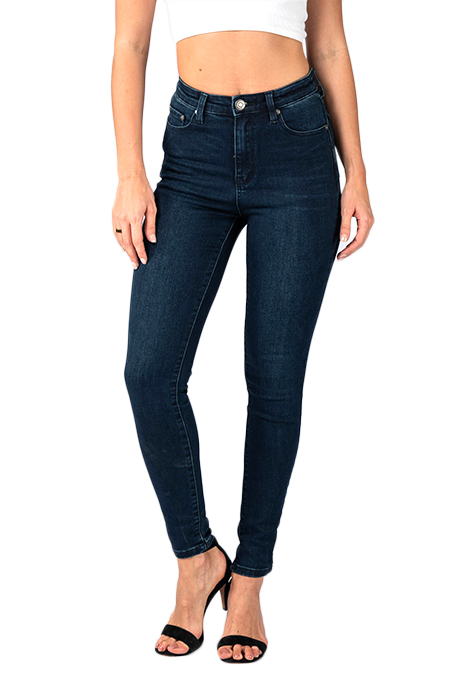 Wakee Blue Ultra High Skinny Leg Jeans 69932 - Fashion Jam Essentials