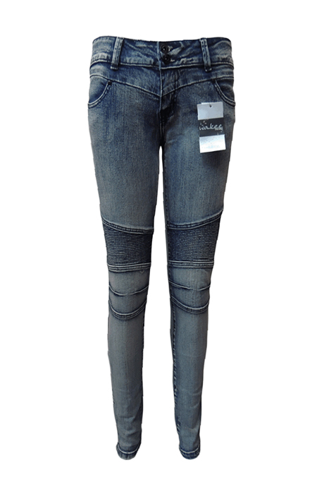 Pull Up Jeans by Wakee - Mid Wash