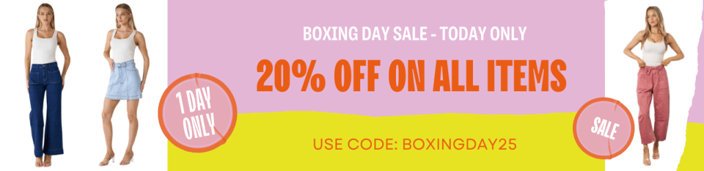 BOXING DAY SALE - 1 DAY ONLY